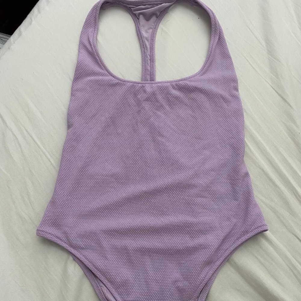 Aerie Pique One-Piece Swim